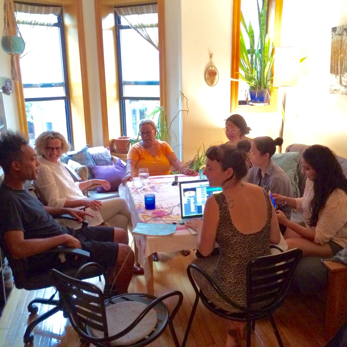 AroundAboutProj's tweet photo. Recording our fourth episode around the table talking about #purple "purple = maybe" ? https://t.co/89j3UjOOqs