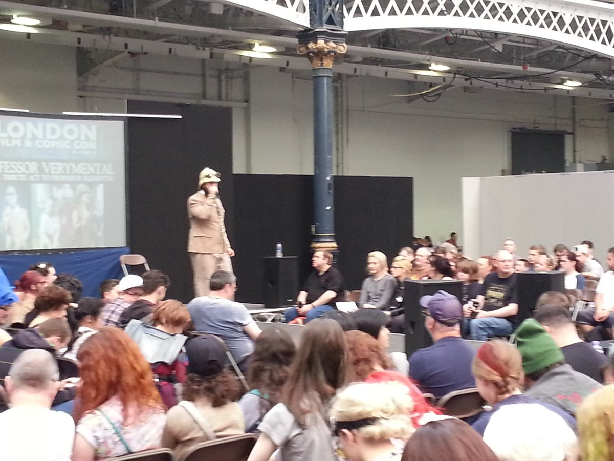 DarkCleoPro's tweet photo. The crowd are loving @Prof_Verymental! #LFCC16 https://t.co/rCuBBqolmZ