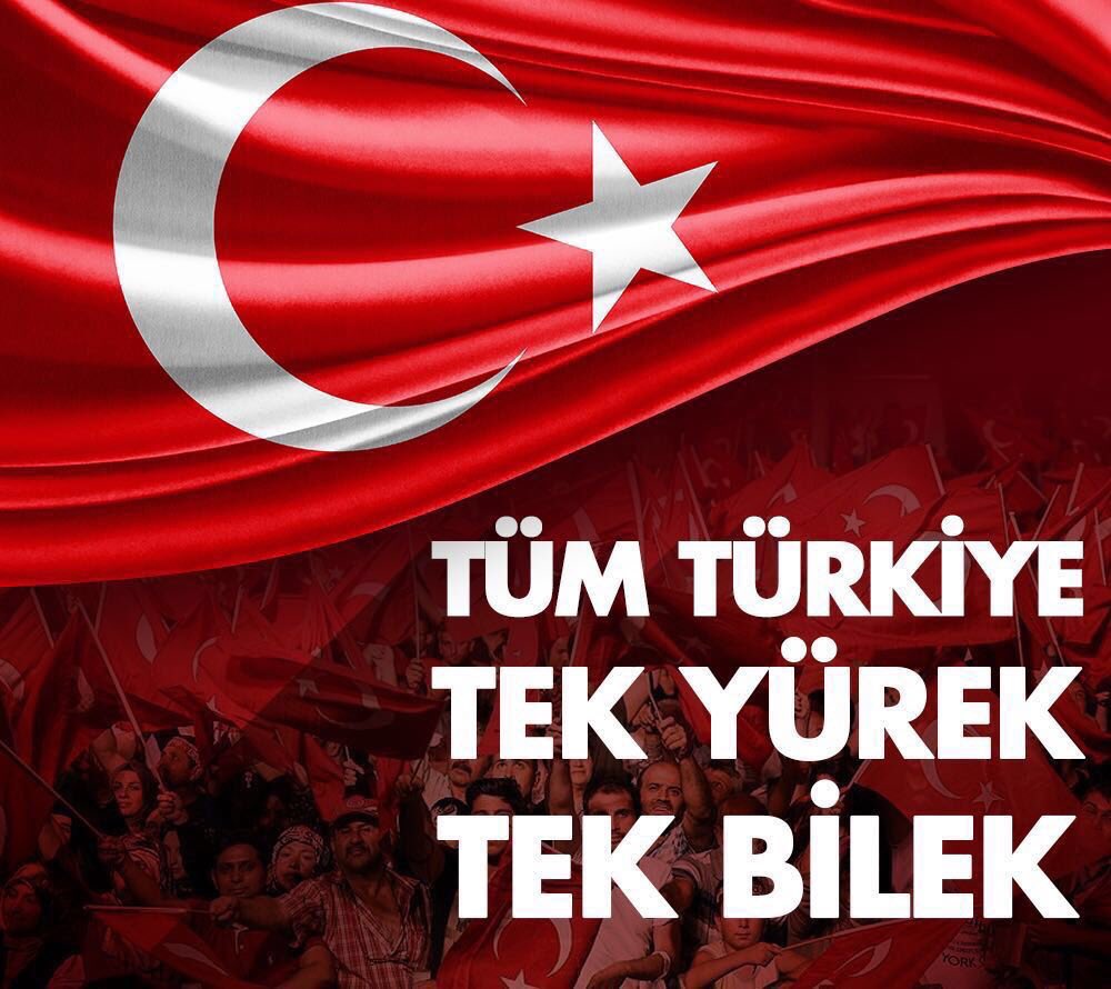 Hapimiz, bütün Türkiye, doğusuyla batısıyla, Türkü-Kürdü-arabı-Lazıyla tek bir vücudun azaları gibi #TekYürek