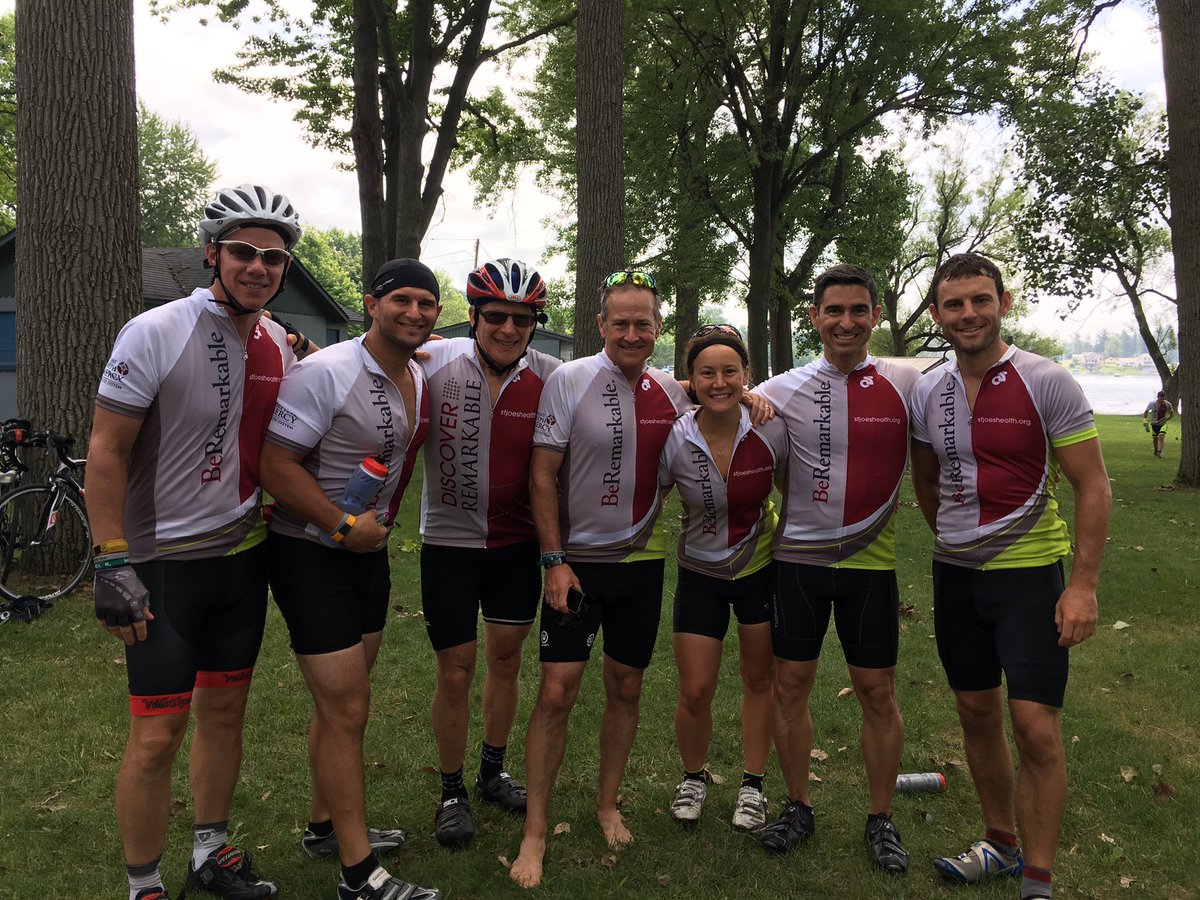pekyle's tweet photo. We did it! 300 mi &amp; So much to be grateful for @stjoes_health Another amazing 🚴🏻 ride w/ #TeamJoes on #WAMTour16 https://t.co/tgdqmvYTKm