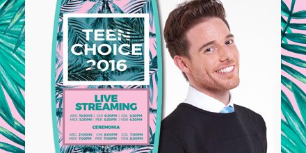 RoccoPirillo's tweet photo. HOY 8:00 pm (Vzla) Ceremonia de entrega de los #TeenChoiceAwards por E! en tu idioma con mi voz https://t.co/kqUUP6XQUz