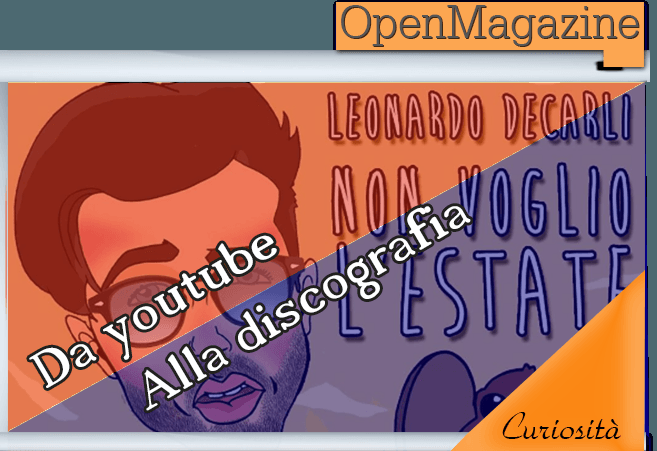 OpenMusicFree's tweet photo. Leonardo Decarli, da youtube alla discografia, “OpenMagazine” https://t.co/XAOOdmbqu3 https://t.co/nV4PRuSgSd