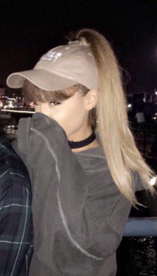 FluffKambach's tweet photo. she cut a hole in her hat just for her ponytail 😭😂 https://t.co/JO7VTaXp2G