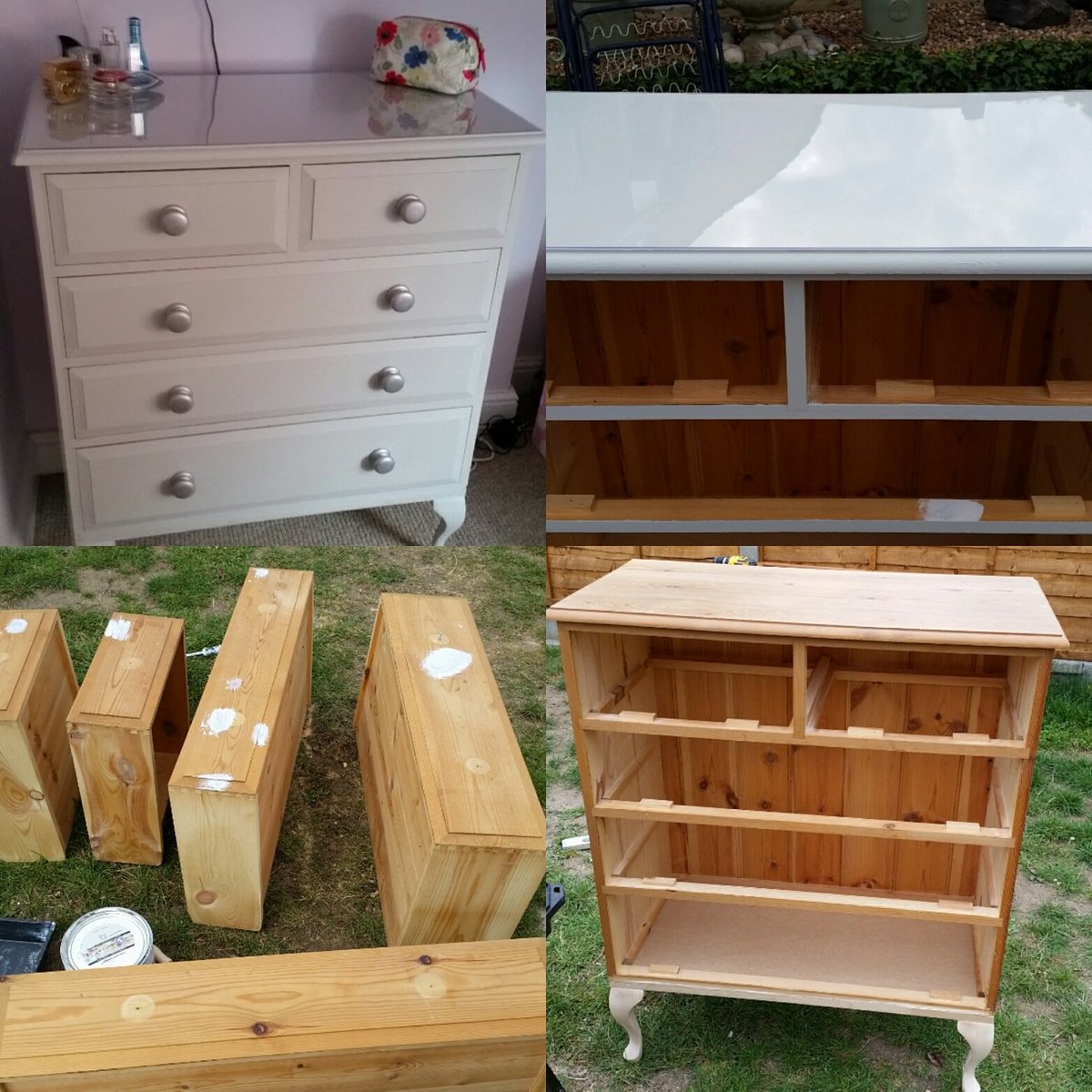 lspainters's tweet photo. Upcycled chest of drawers. New base and legs painted and waxed. Perspex top fitted. https://t.co/Jf89f2CAw3