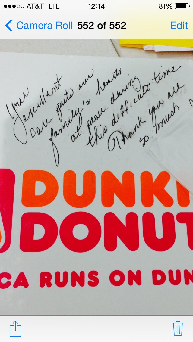 "Your excellent care puts our family's hearts at peace during this difficult time" #teamcolumbiarocks