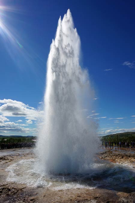 Natures own fountain, the geiser Strokkur, Iceland