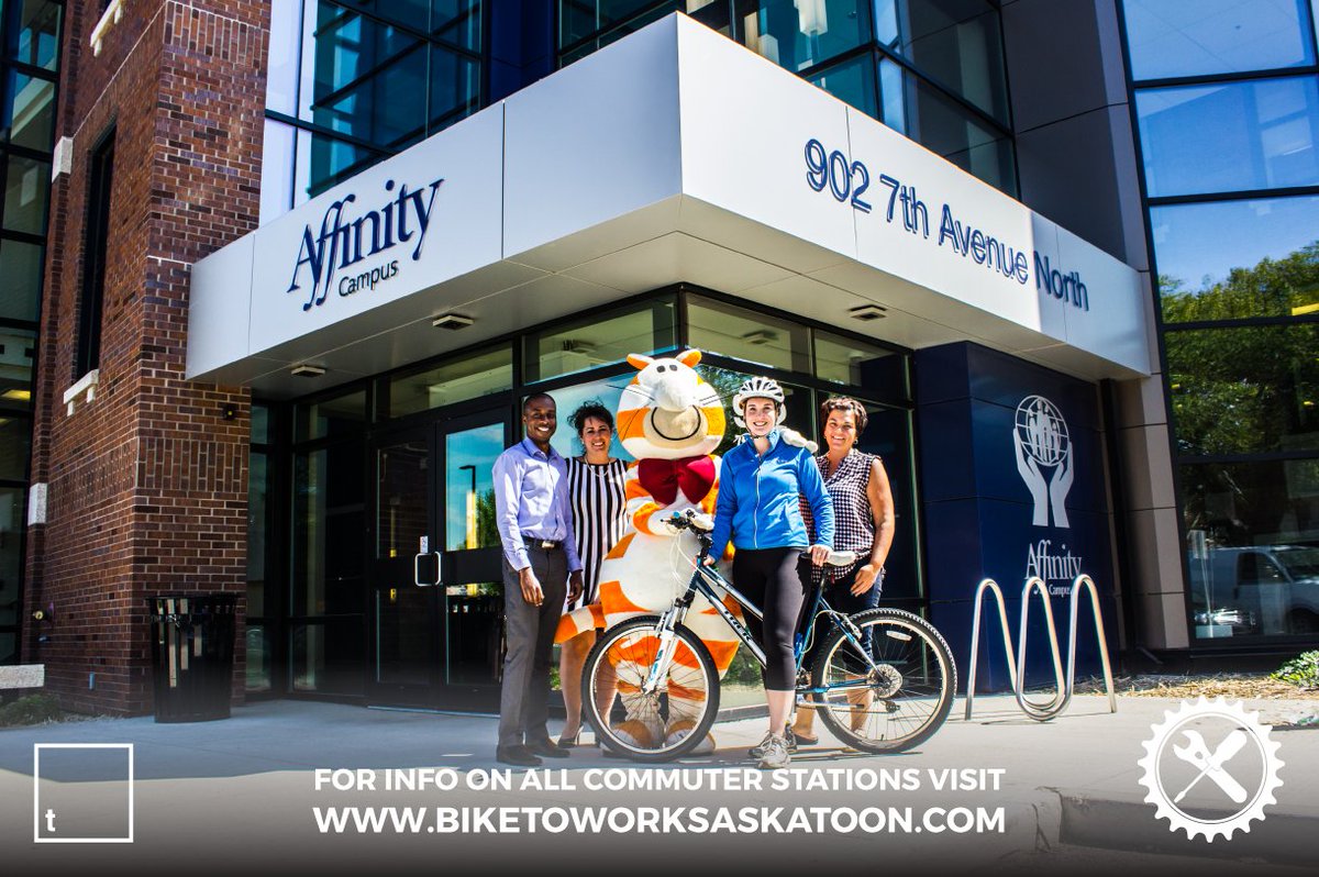 Bike to Work Day is Aug 17! Visit the <a href="/Affinity_CU/">Affinity CU</a>/<a href="/PerksCity/">City Perks</a> Station at City Perks #yxeBTWD
Photo: <a href="/tsquaredsocial/">T Squared Social</a>