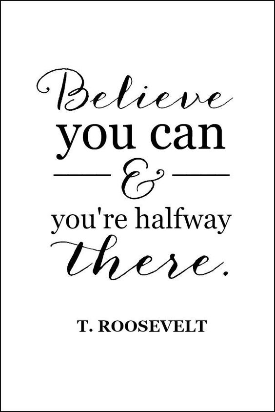 'Believe you can &amp; you're halfway there!'
#Quote #SundayEvening