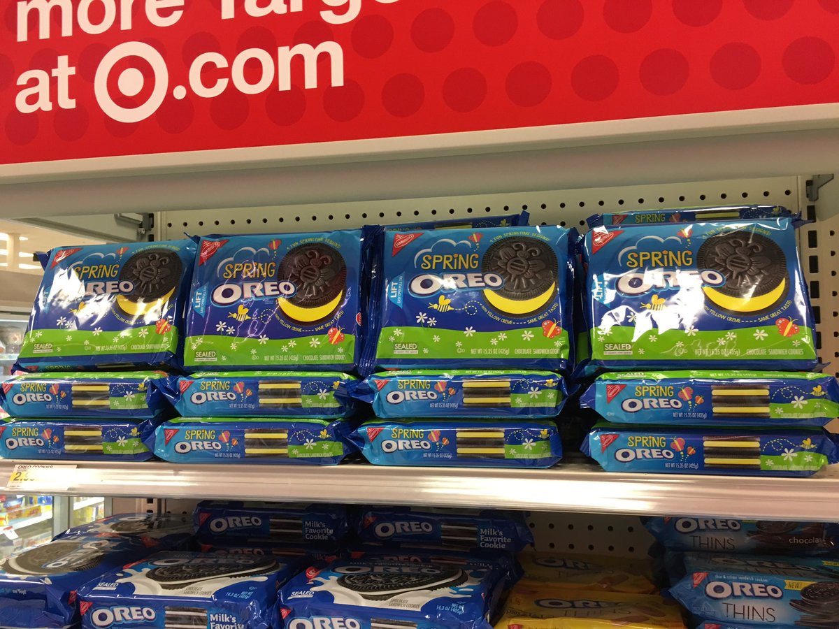 InstinctCincy's tweet photo. I think @Oreo is a part of @TeamInstinct_Go! They have the yellow "Spring" Oreos out in August! #PaintItYellow https://t.co/TaQi108wgT