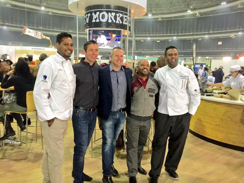 MillionThrills's tweet photo. Our success @goodfoodSA is owed to our culinary dream team, from left to right: Rylan, Bryan, Craig, Thabo &amp; Ronald. https://t.co/hQ2rdUdZnH