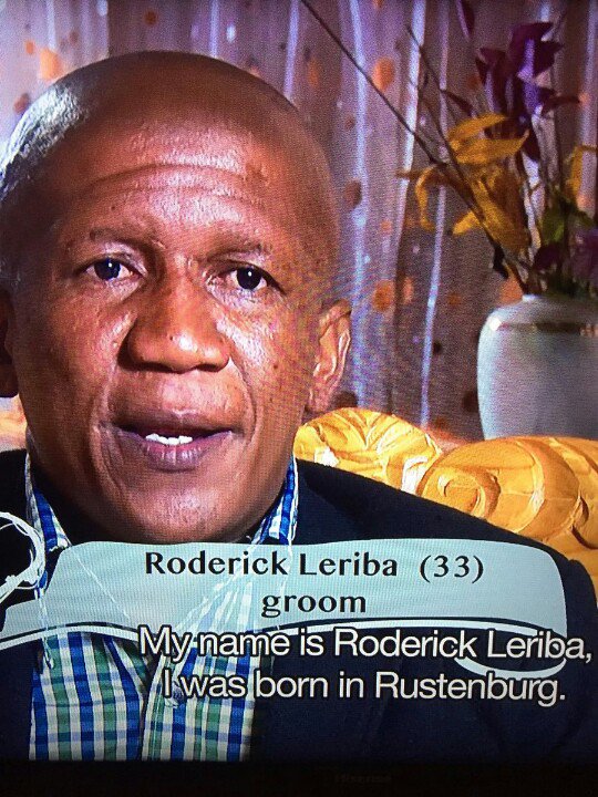 Big_Corcho's tweet photo. This groom is 42. Bra Rod is 33. #OPW https://t.co/ZVNlzeSjV3