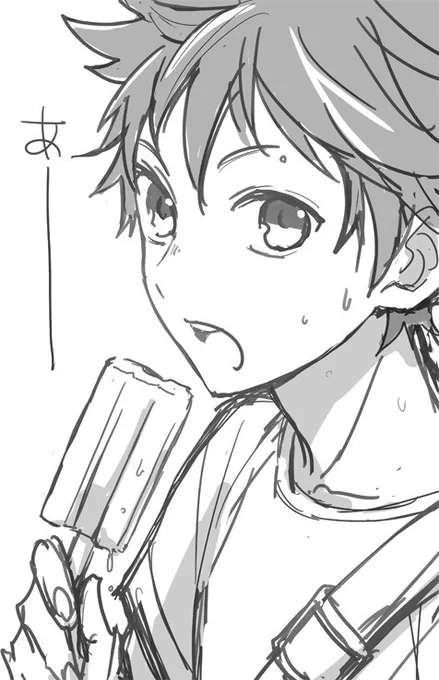 日向は毎日アイス食べてそう、私も毎日食べたい(._.) 