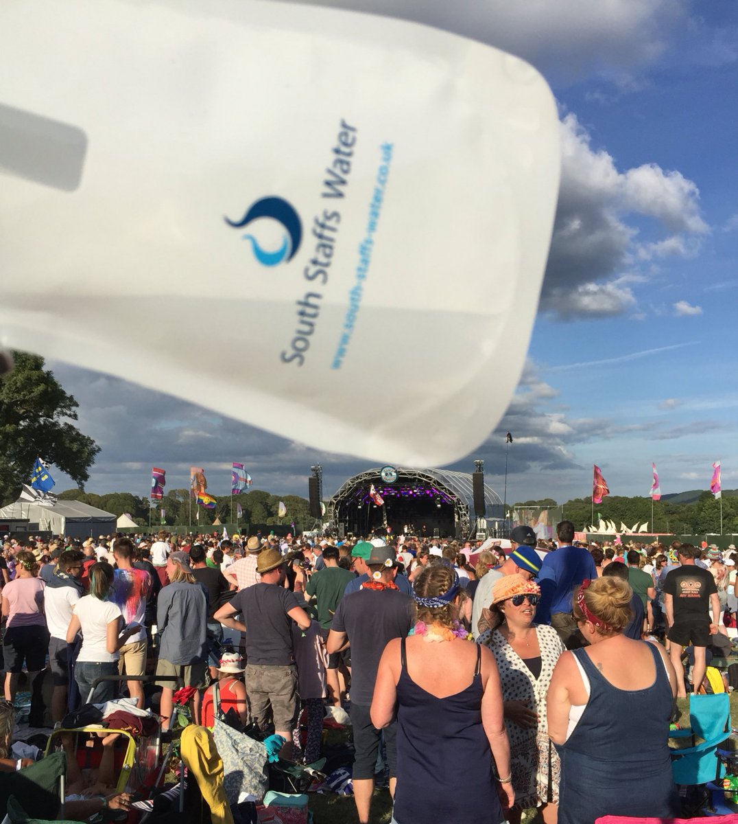 JaspalX's tweet photo. Essential festival gear:  @SthStaffsWater water carrier and bananarama https://t.co/S8MMcSixNg