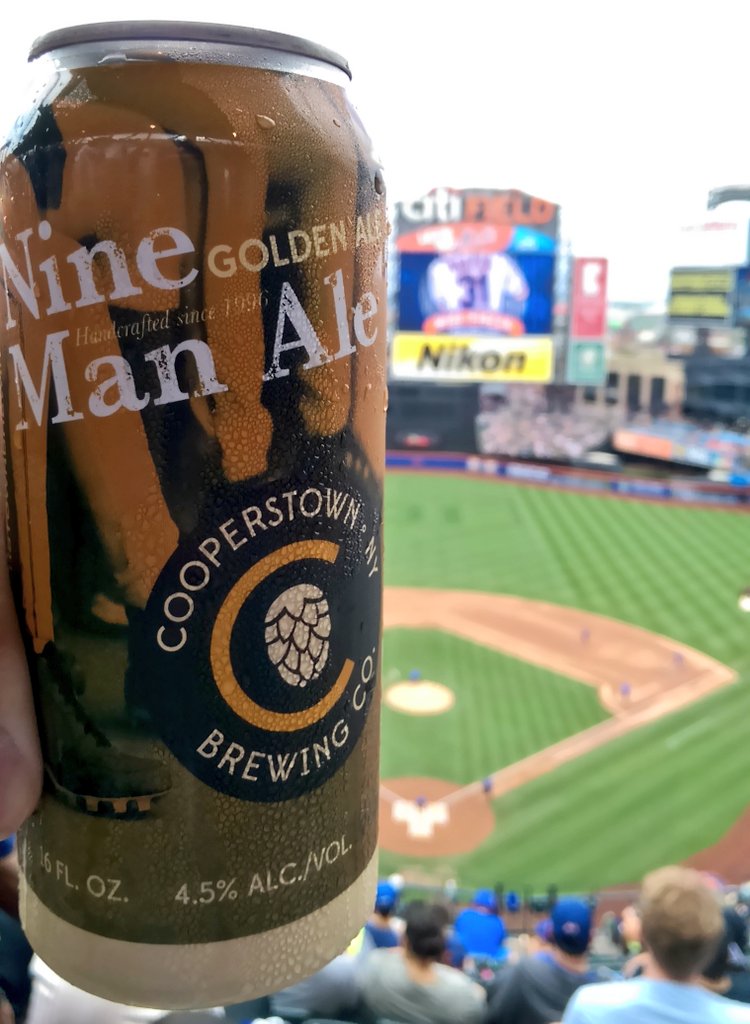 mrelssek's tweet photo. Here's to you, @mikepiazza31! A #Cooperstown brew in honor of a legend. #MikePiazzaWeekend #Piazza31 #LGM #Mets https://t.co/uEc58HGtdy
