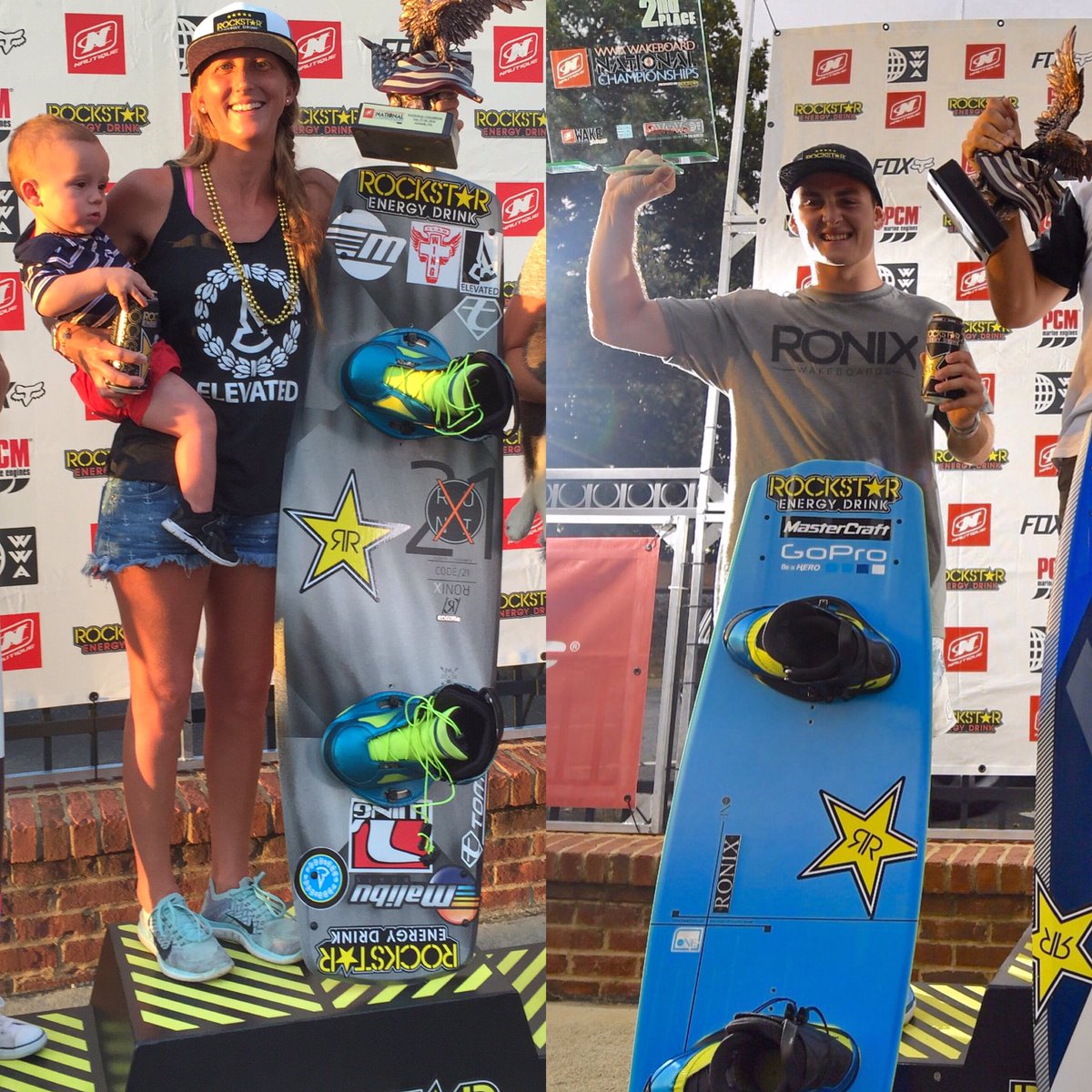 Congrats to @amberwing for taking the win at <a href="/thewwa/">The WWA</a> Wakeboarding Nationals, and to <a href="/nicrapa/">Nic Rapa</a> for holding down 2nd.