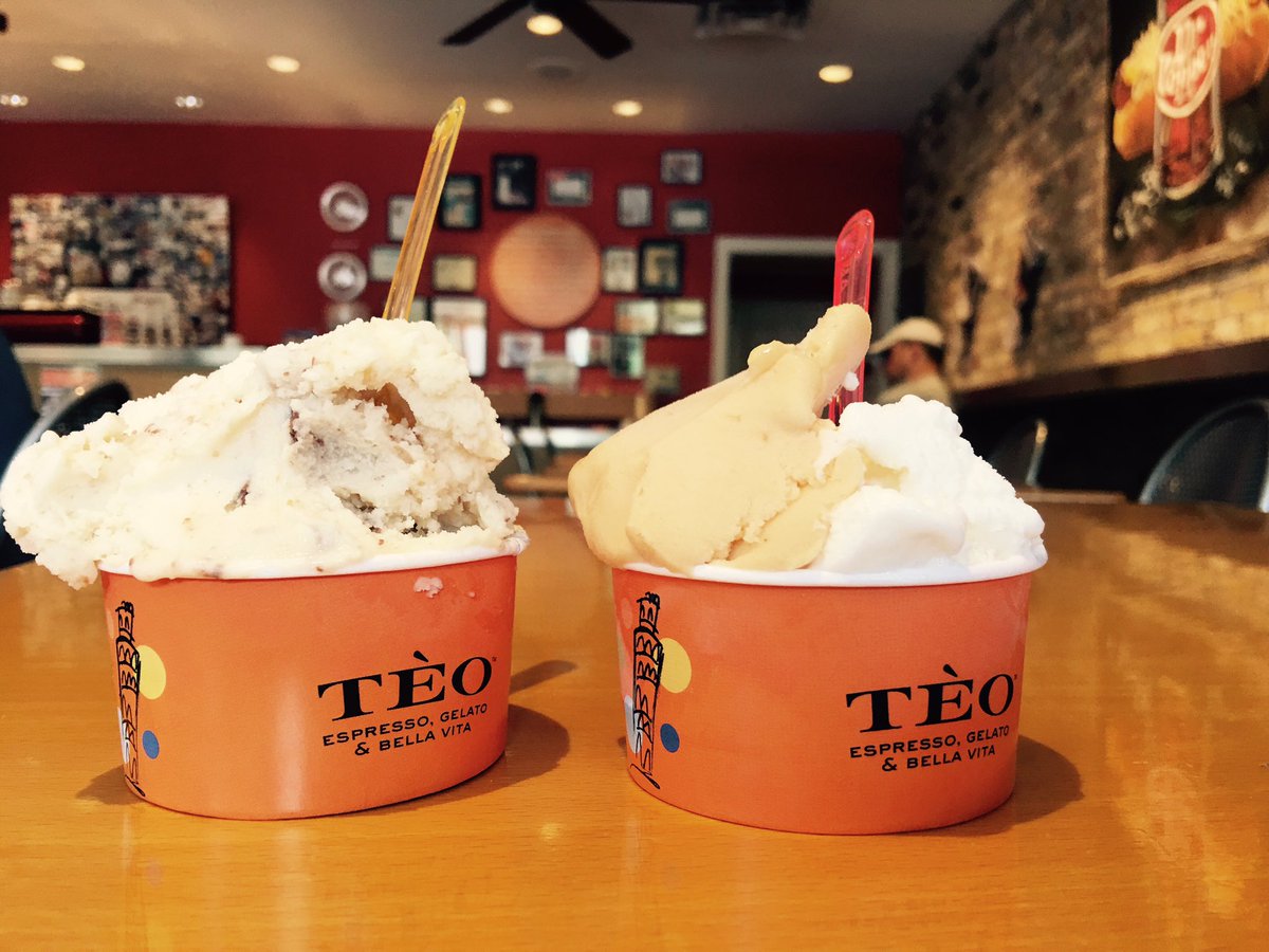 theAustinot's tweet image. Had to try @TeoGelato's Peach Sorbetto before the end of the season! So refreshing. #ATXweekend