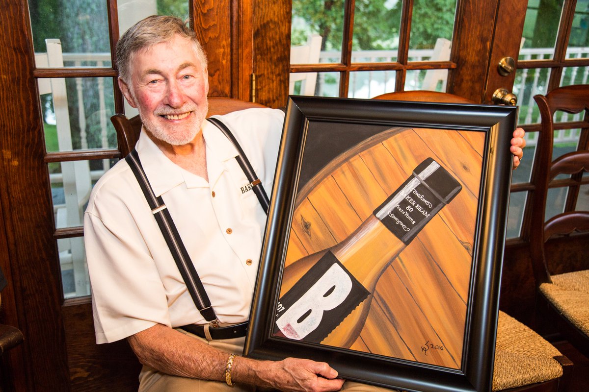 JimBeam's tweet photo. Happy 80th Birthday to Baker Beam.  We'll be raising a glass of Baker's® Bourbon in your honor today. #makehistory https://t.co/rwh6pfVP4q