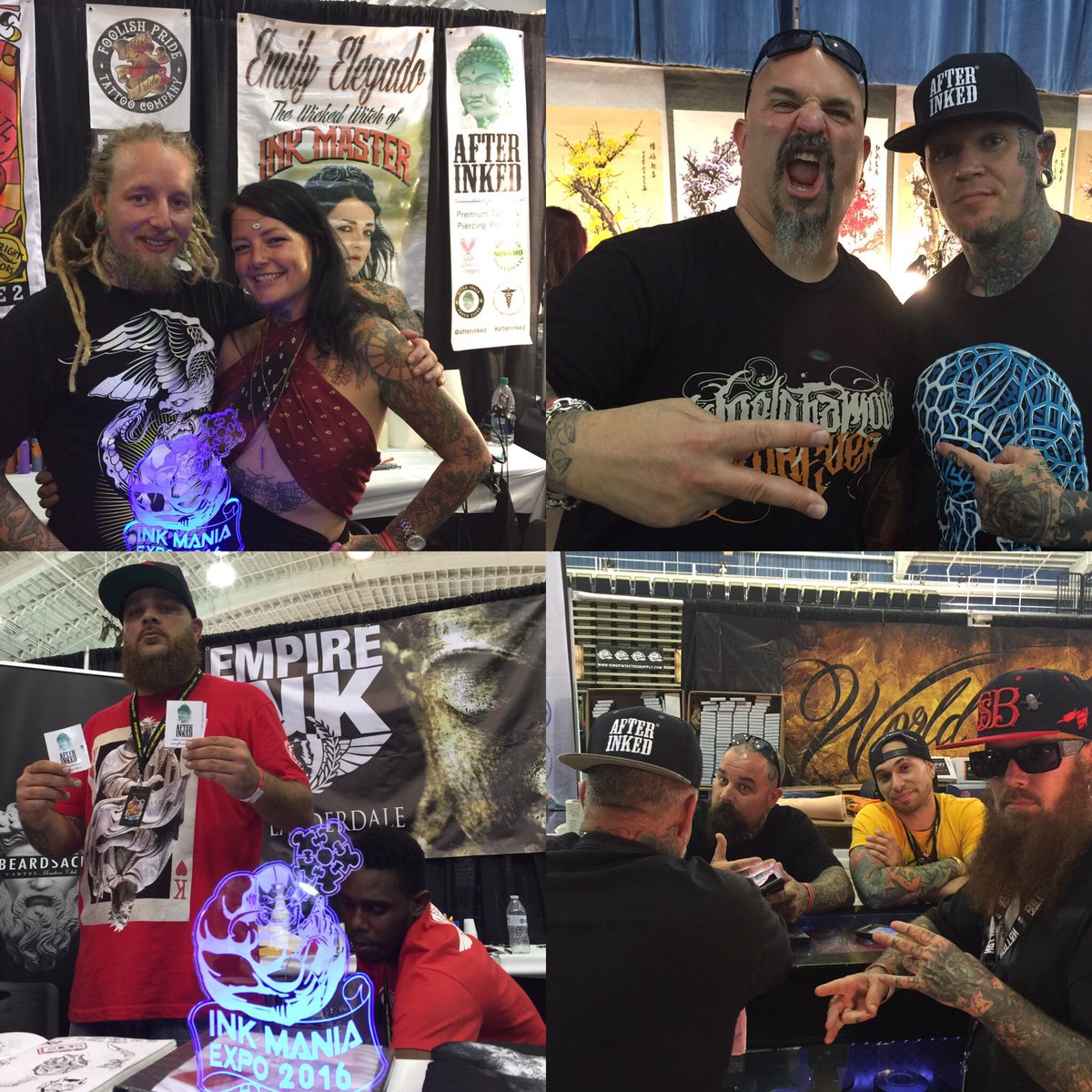 AfterInked's tweet photo. Weekend at Inkmania #afterinked #premiumtattooaftercare #tattooaftercare #worldfamousink #inkmania https://t.co/YYcJwNwPb2