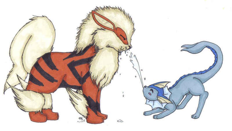 PokemonGO2h's tweet image. ¿Cuáles son los pokémon más poderosos que pueden conseguirse en Dos Hermanas? Arcanine y Vaporeon. #PokémonGO