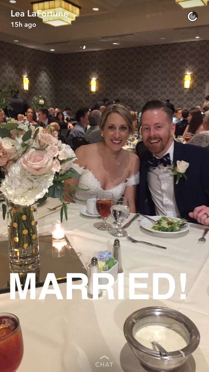 mcmahonkendal's tweet photo. Last night @mmcmahon_ and I got hitched! 💍🙌🏼💜 https://t.co/JgPojwpRvE
