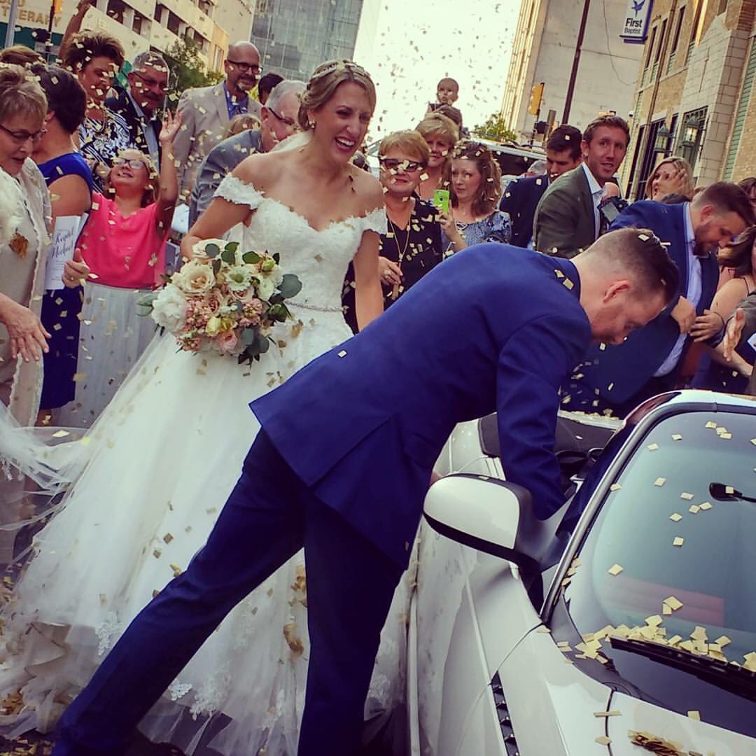 mcmahonkendal's tweet photo. Last night @mmcmahon_ and I got hitched! 💍🙌🏼💜 https://t.co/JgPojwpRvE