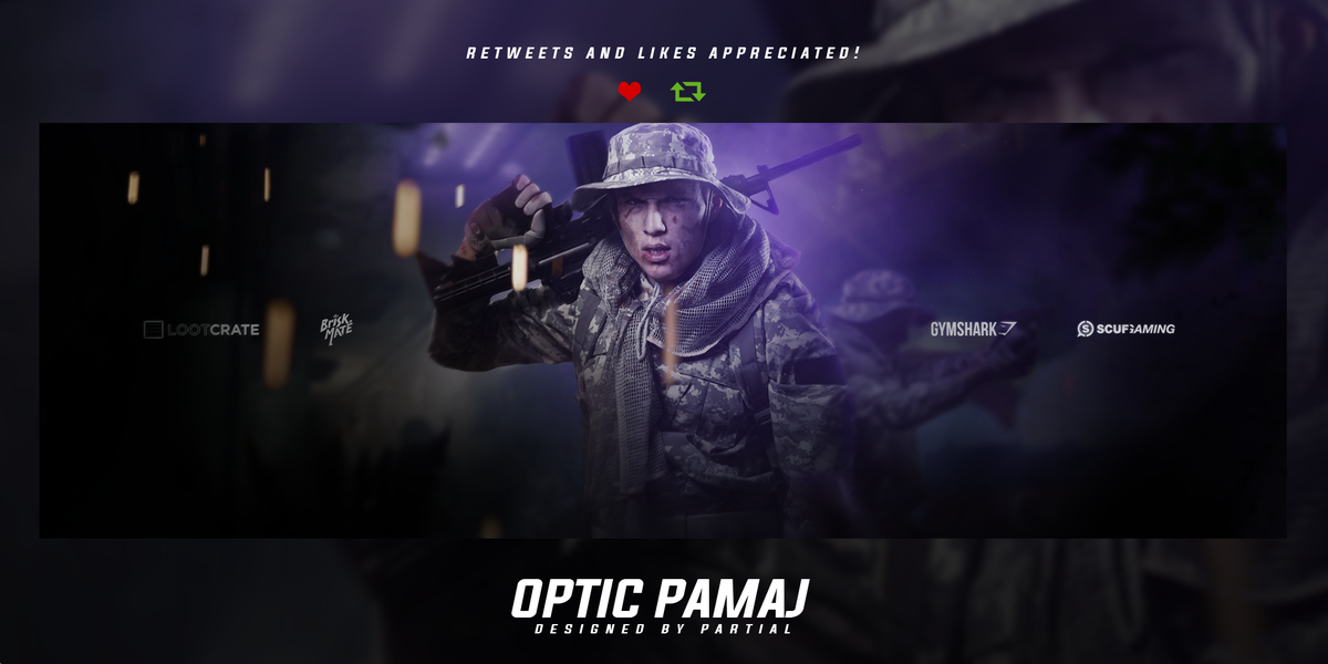 p4rtial's tweet image. Header for @Pamaj 

HD Image - partial.carbonmade.com/projects/60532…

Likes and Retweets appreciated!