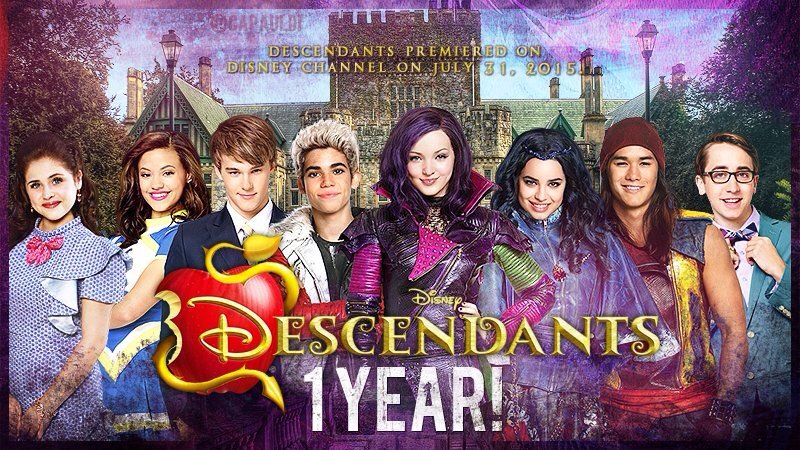 Capauldi's tweet photo. I can't believe it's already been a year since #DisneyDescendants premiered on Disney Channel! #1YearOfDescendants https://t.co/ZnCdyWkPKx