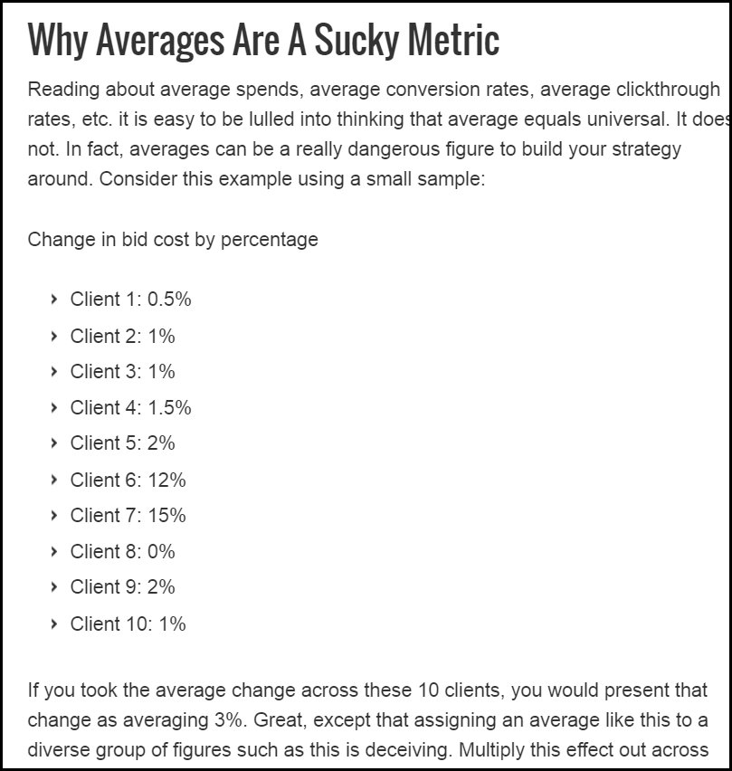 CurateSupport's tweet image. Why Averages Still Matter in #PPC   buff.ly/1RQKWzc