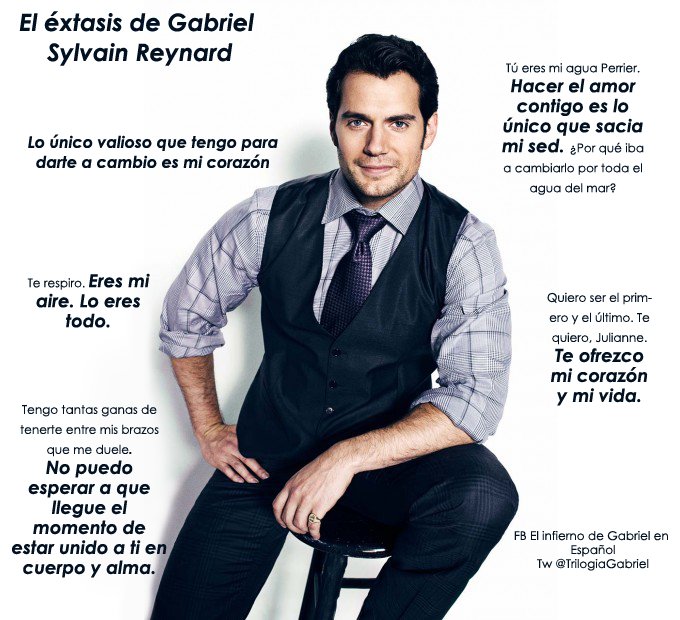 Lo único valioso que tengo para darte a cambio es mi corazón. #WeWantaGabrielMovie #ElÉxtasisDeGabriel #TeamCavill