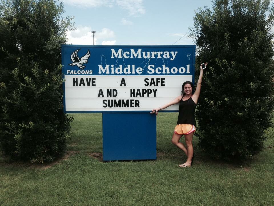 RT OHHSPrincipal: OH grad Laura Buckey is off to teach Spanish in Nashville for Teach for America! #makingadiffere…