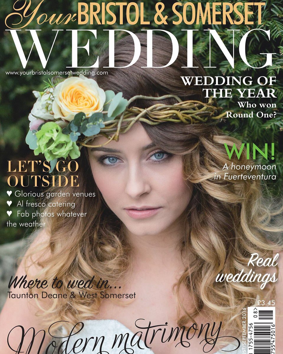 Front cover Hair & MakeUp this week :) loved this shoot @CountyWeddings #weddingoclock #southwestweddings