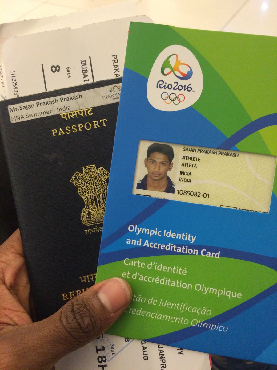 swim_sajan's tweet photo. All set to go #Rio2016 https://t.co/33lyqUTVlG