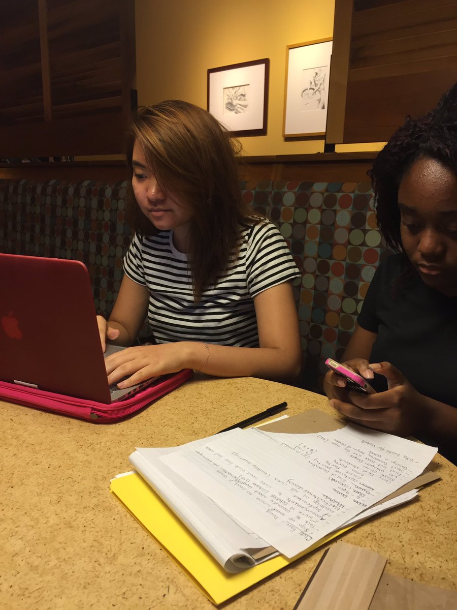 BLAStudentGov's tweet photo. Our president and co-chief of staff working hard on upcoming projects! https://t.co/zixrK3IzyW