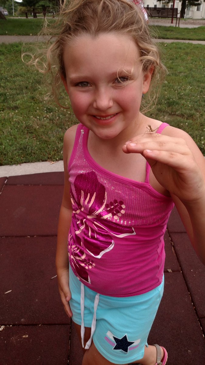 Final stop on #tourdmparks! Evergreen Park makes 31/31! Meet our new friend, the praying mantis.