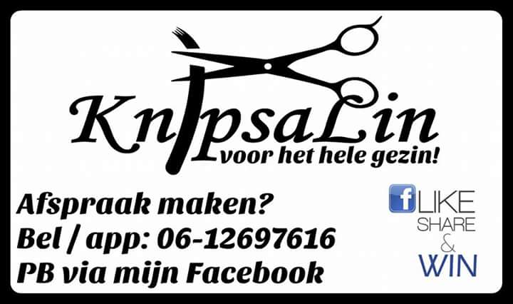 KnipsaLin komt naar je toe in #Bollenstreek én #NieuwVennep. Afspraak maken, bel/app 06-12697616 of stuur pb via FB.