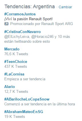 teleargentinaOK's tweet photo. #CristinaConNavarro Somos primera tendencia en Argentina. ¡Muchas gracias! https://t.co/4eJa4kTwmO
