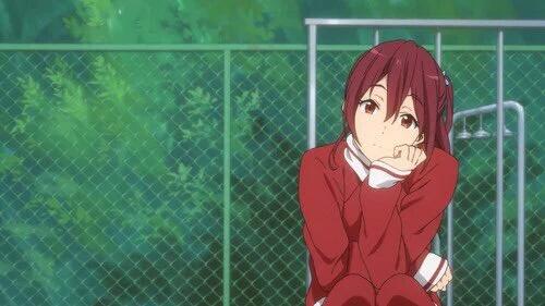 Dandy_Heart_'s tweet photo. @Expatriate_Emir After practice was over Gou sat on the bench resting her hand under her chin  looking at the sun — https://t.co/ld4xyaXv93