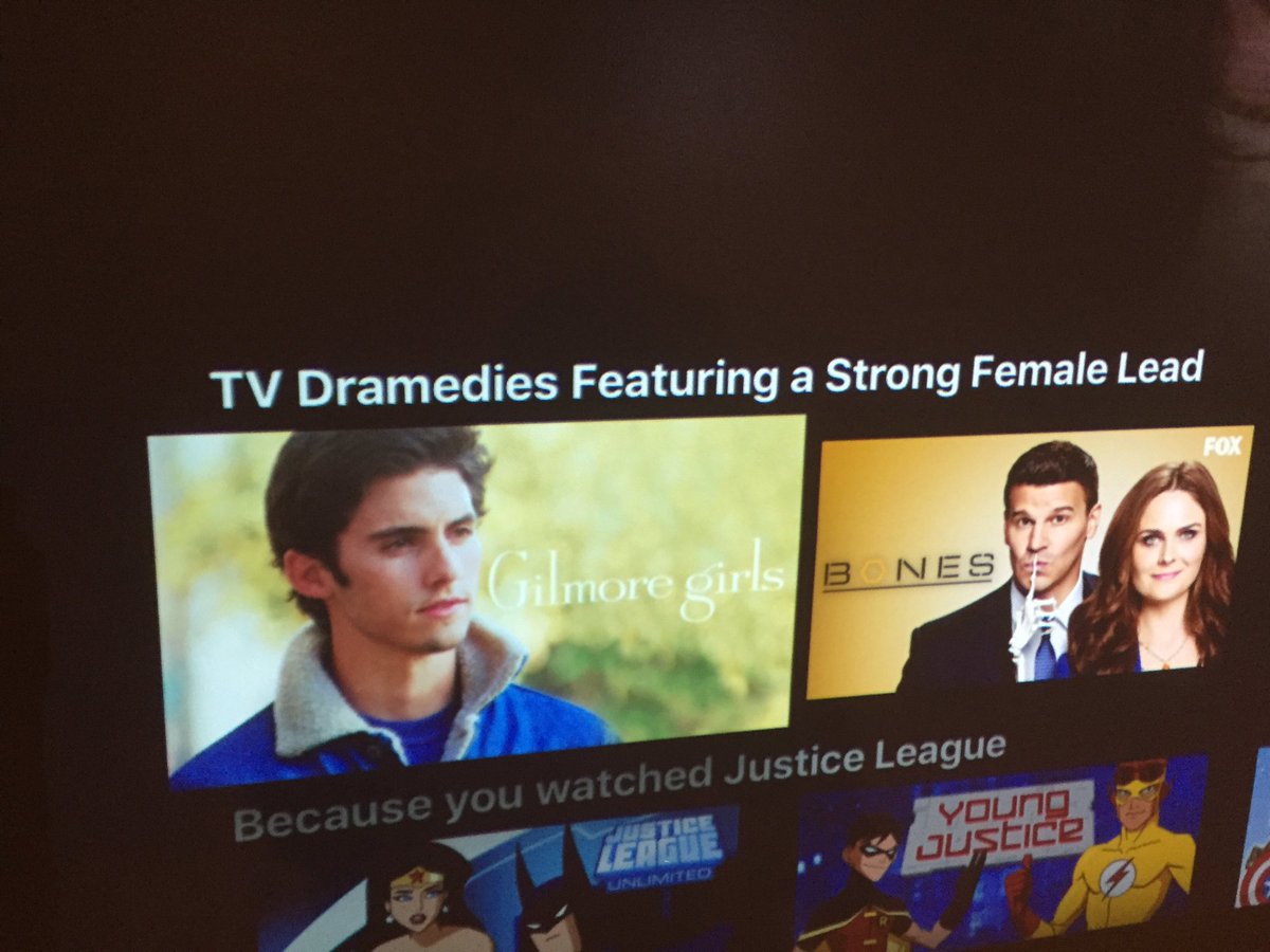 MelissaSolbach's tweet photo. Really?!? @netflix shows a picture of Jess for Gilmore girls?! #giveagirlabreak https://t.co/FyWzteJfuC