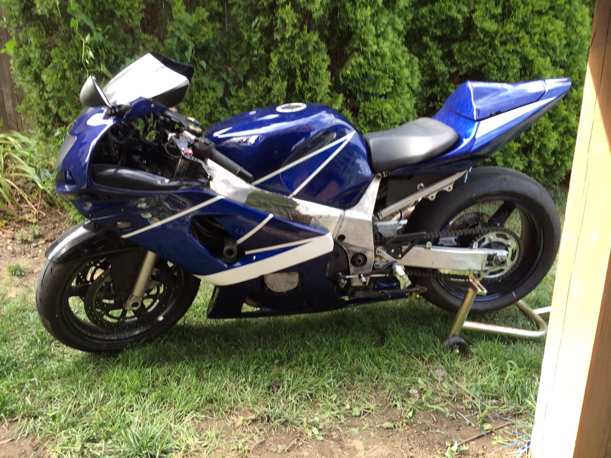 Red, white, &amp; black gsxr that recovered after 3.5 years? It's back! #SUZUKI #gsxr #fullthrottle #MotorCycleMonday