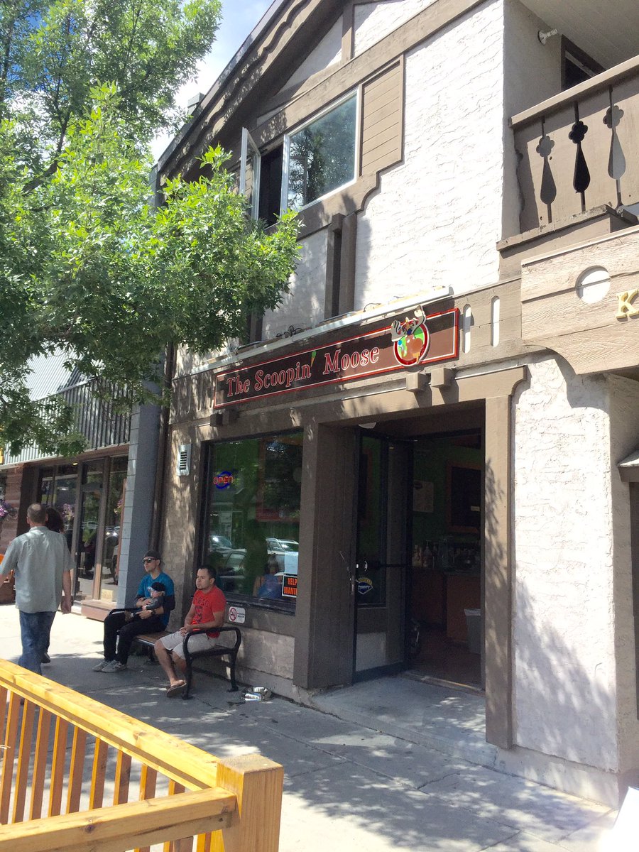 If you're ever in #Canmore, highly recommend checking out <a href="/ScoopinMoose/">The Scoopin' Moose</a>! The Moose Droppings sundae is a must-try.