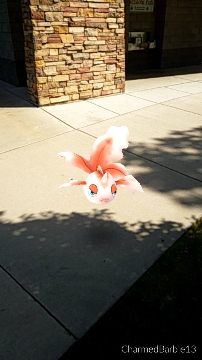 Katie_Fishley's tweet photo. Fish out of water #didntcatchit #goldeen #thisgameisstealingmysoul https://t.co/1H1K3JSpAG