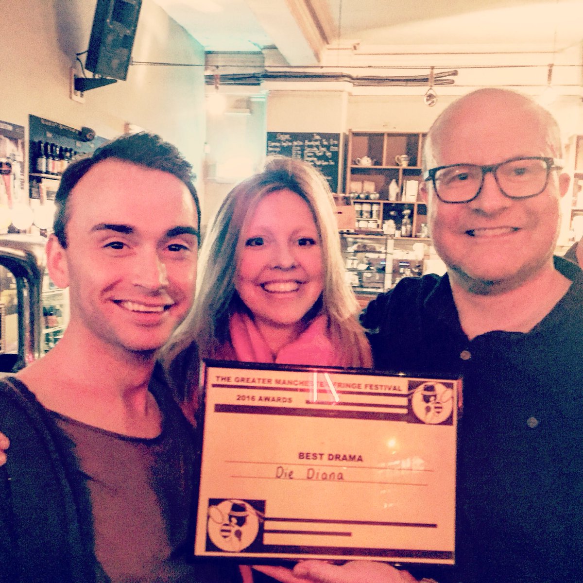 inkbrew's tweet photo. DieDiana win Best Drama Award! @HausofPhag @MM_newsonline @remotegoatstage @canalstmancs @manchestersalon @MTAwards https://t.co/9ortcaWFuD