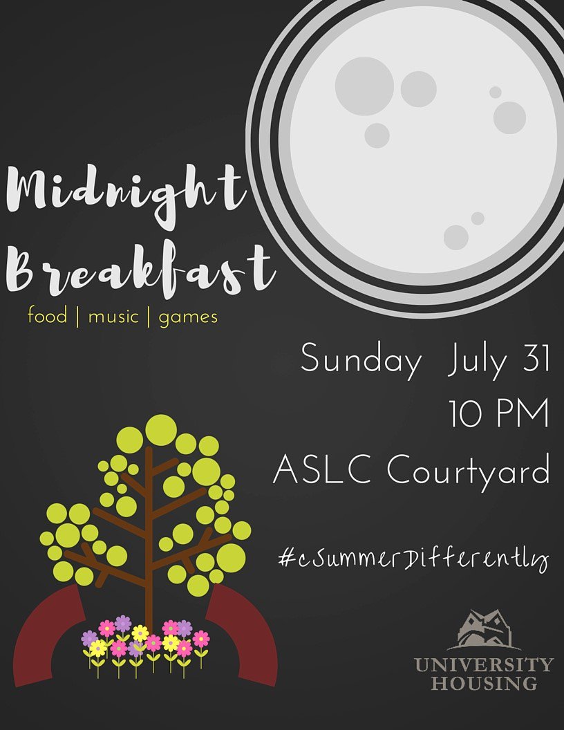 HousingFSU's tweet photo. TONIGHT! Free breakfast! #cSummerDifferently #yourjourneystartshere https://t.co/m2XqclVpq7