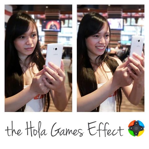 holagamesapp's tweet photo. Is she taking a selfie or is she a gamer in hiding? https://t.co/6lNgNtSs6k https://t.co/2OMqgdOjgG