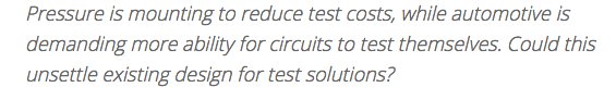 Chip_Insider's tweet image. Test is seeing a divergence in the demands being placed on it. semiengineering.com/new-drivers-fo…
#DFT #DesignForTest #semiEDA