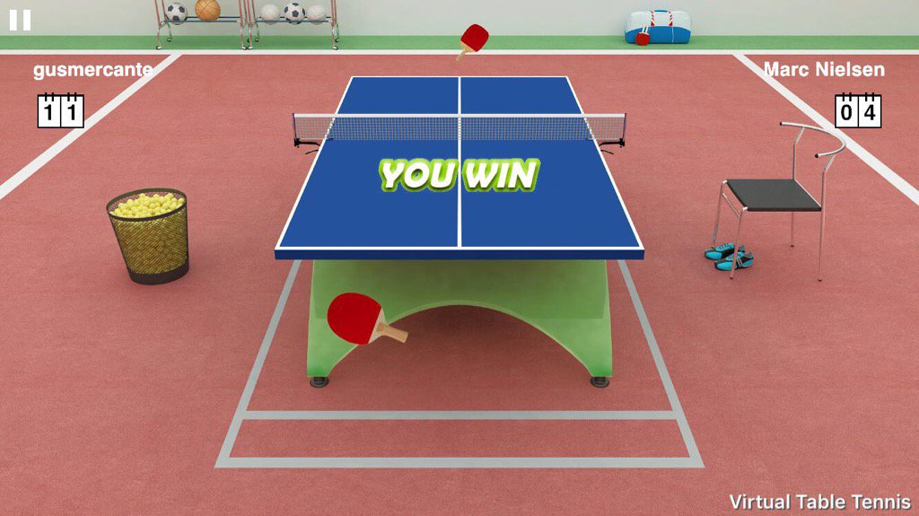 Recommend #VirtualTableTennis. iPhone:bit.ly/lzdCb0 Android:bit.ly/1kOkwgH
