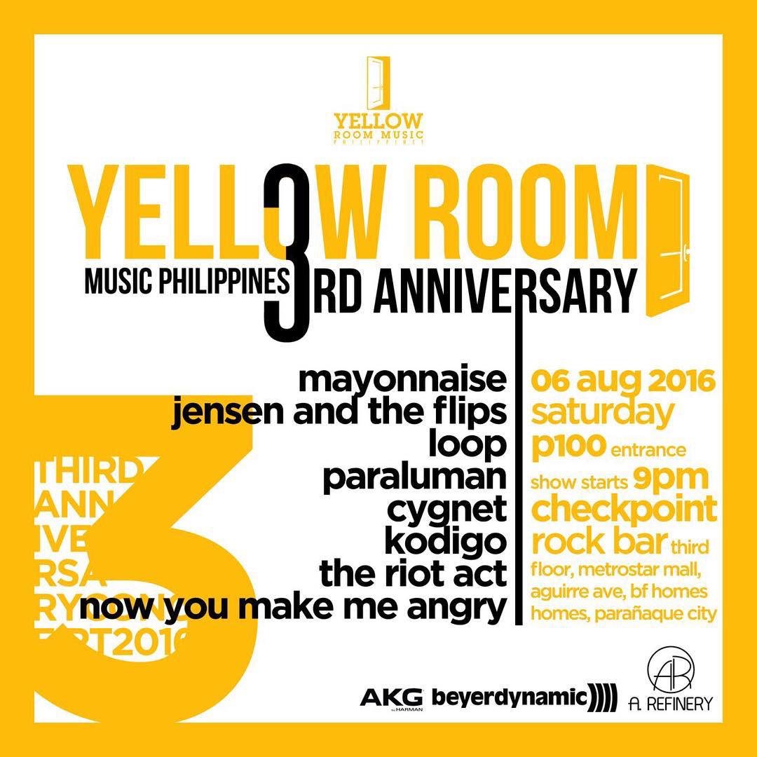 Yellow Room Music on Twitter "Join us on August 6, Saturday, at