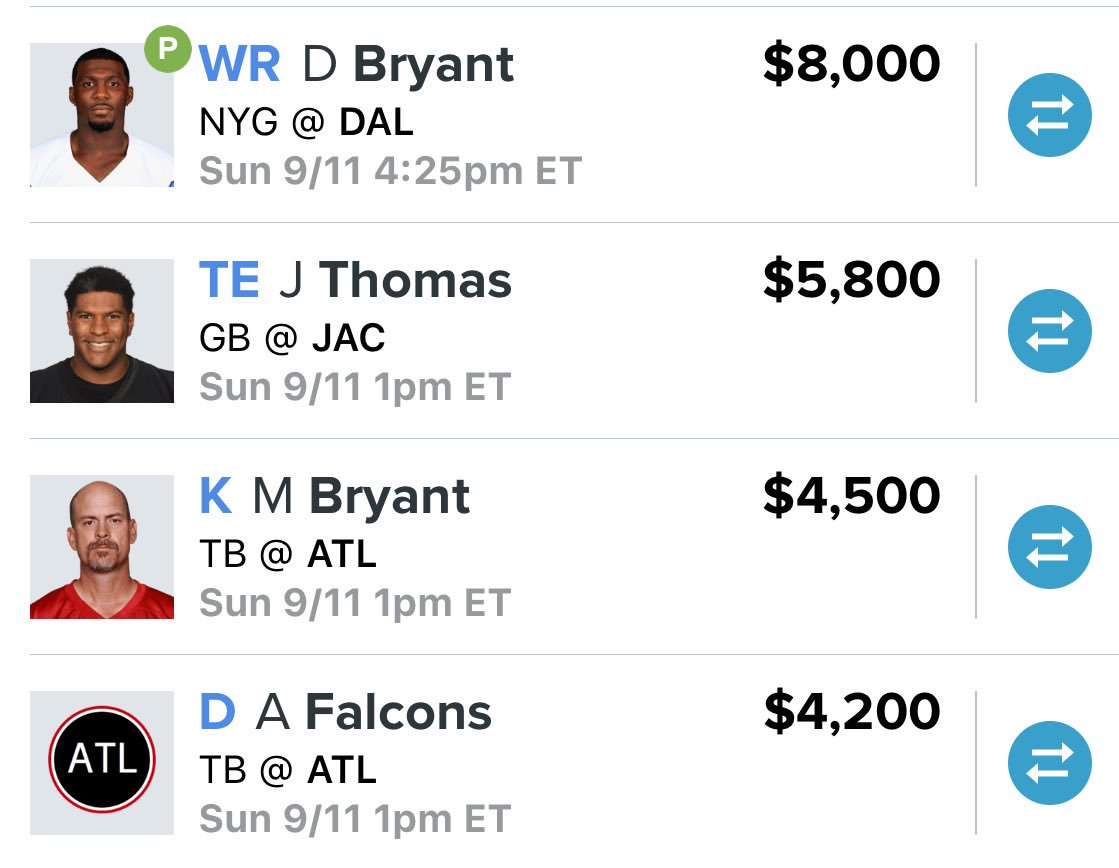 BillNg511's tweet image. Is it too early for #NFL #Free @FanDuel week 1 lineup?  Never!  @donnielaur @DraftshotAsh #Draftshot