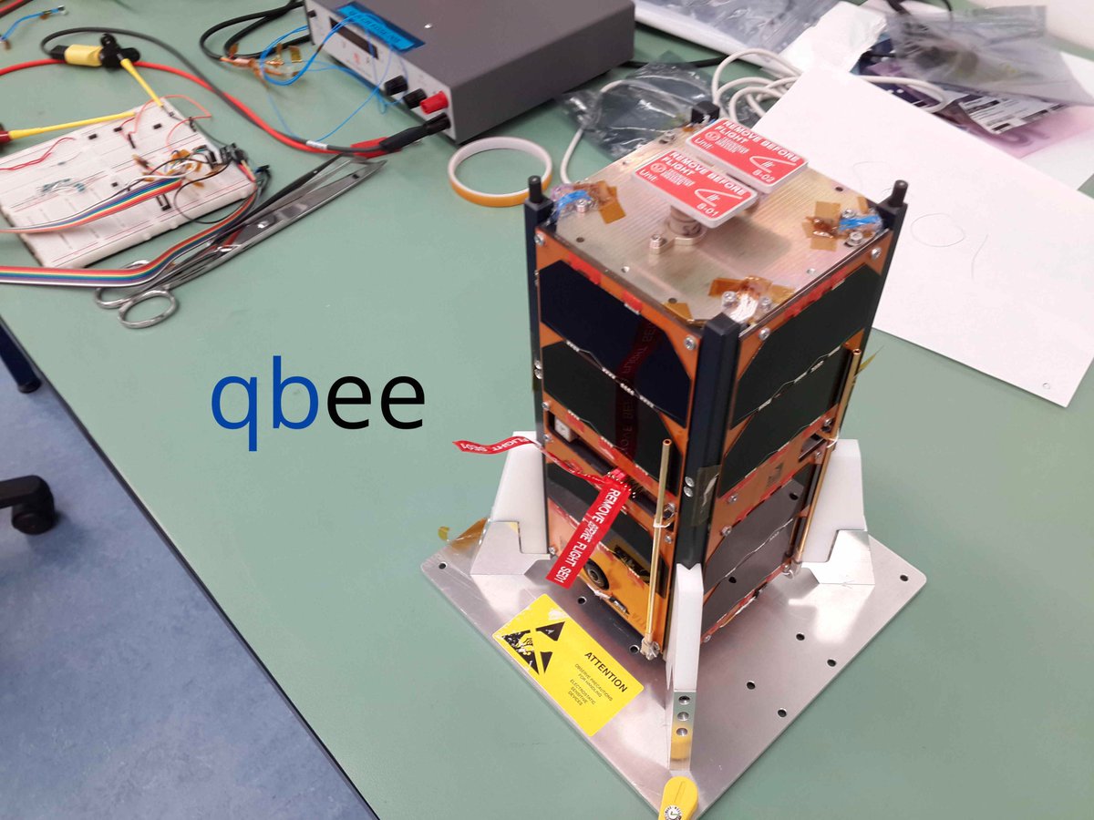 Fast satellite development. Proud that our #qbee nanosat is the 1st of <a href="/QB50Mission/">QB50-CubeSat Mission</a> to arrive for launch integration