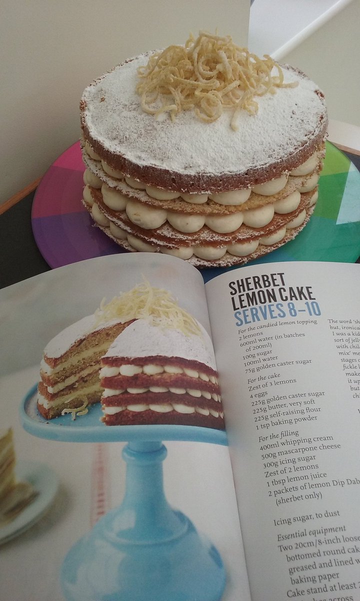 JillBeacham's tweet photo. First bake from my latest addition to the book shelf #JohnWhaiteBakes #Sherbertlemon https://t.co/vhwgpJ75mi